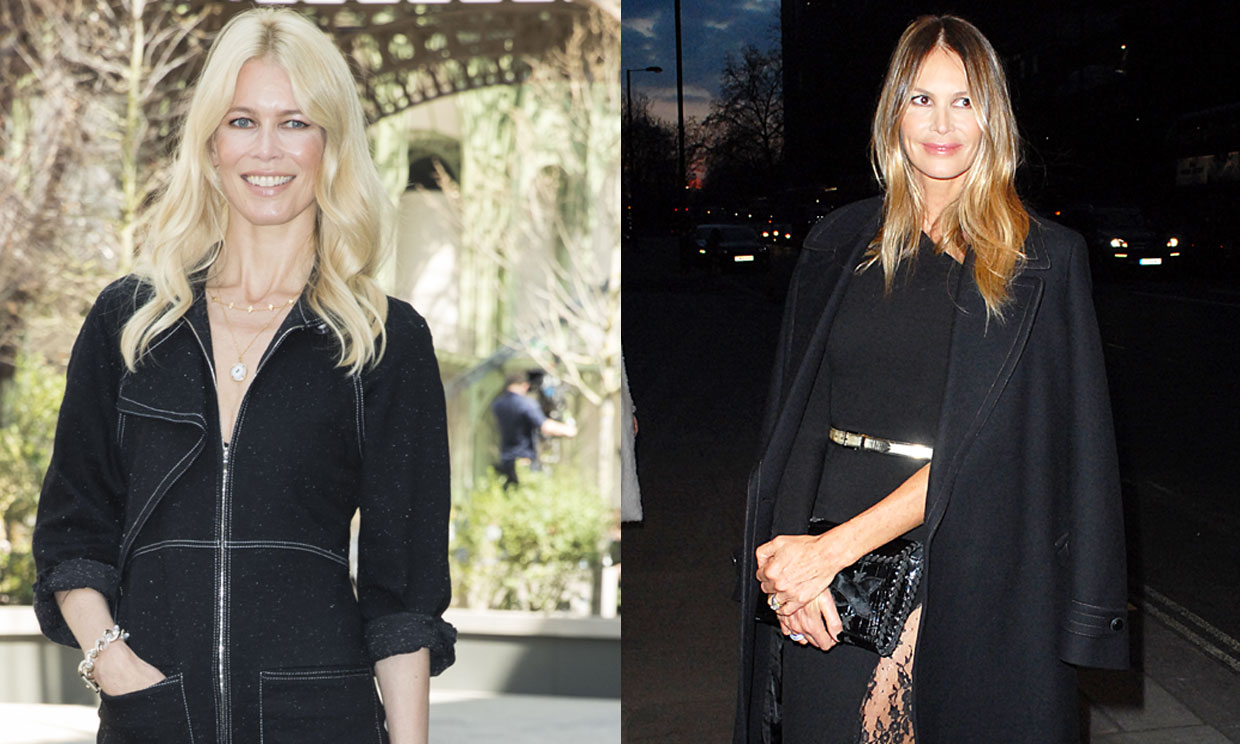 Claudia Schiffer y  Elle Macpherson 