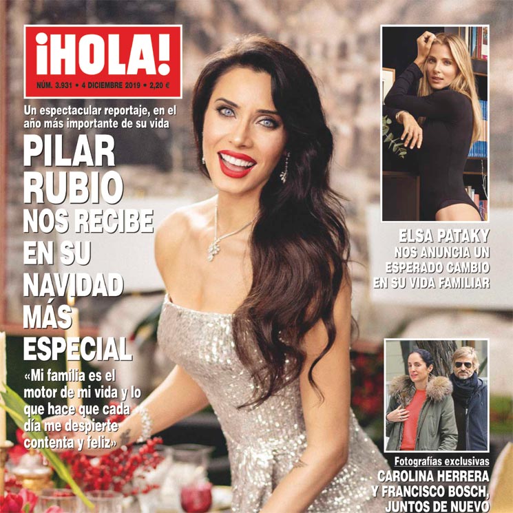 En ¡HOLA!, Pilar Rubio nos recibe en su Navidad más especial
