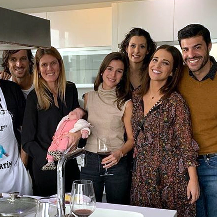 Paula Echevarría y Miguel Torres, de comida navideña con Feliciano López y Sandra Gago