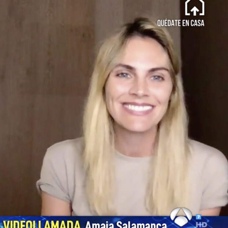 Amaia Salamanca confiesa que sus tres hijos se han adaptado muy bien al confinamiento 