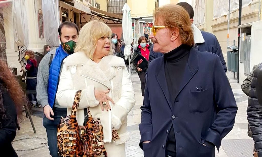 Edmundo Arrocet y Bárbara Rey empiezan el año juntos en Málaga
