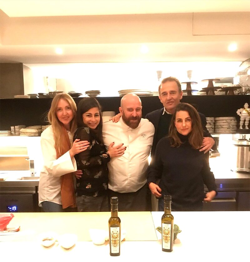 Alessandro Lequio y María Palacios en el restaurante Ugo Chan