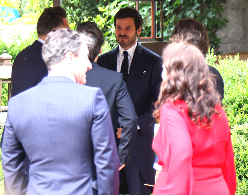 Guillermo Bárcenas en su boda