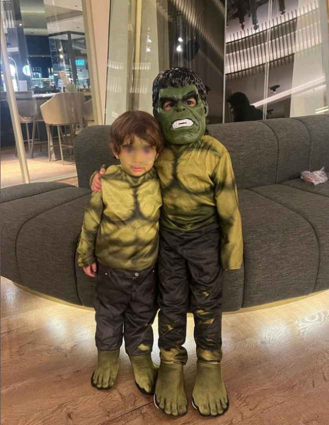 Los hijos de Ana Boyer y Fernando Verdasco en Halloween