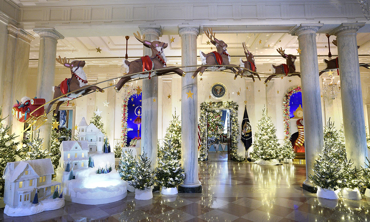 La Casa Blanca se viste de Navidad con más de 142.000 luces, 98 árboles y 34.000 adornos