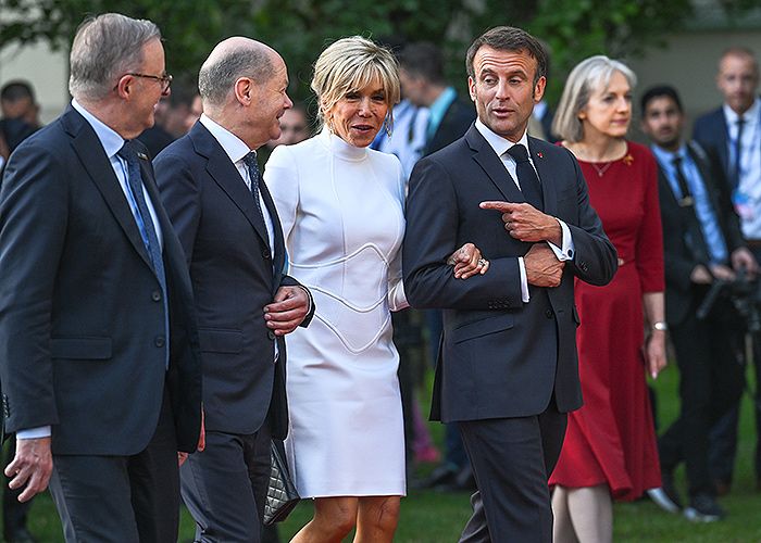 El matrimonio Macron