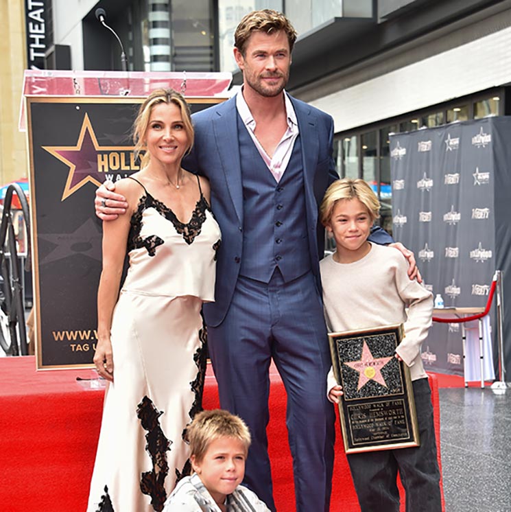 Chris Hemsworth le dedica la Estrella de la Fama a Elsa Pataky y a sus hijos
