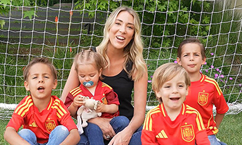 La felicidad de Alice Campello y sus hijos tras el gol de Morata y otros momentazos de la celebración de la primera victoria de España