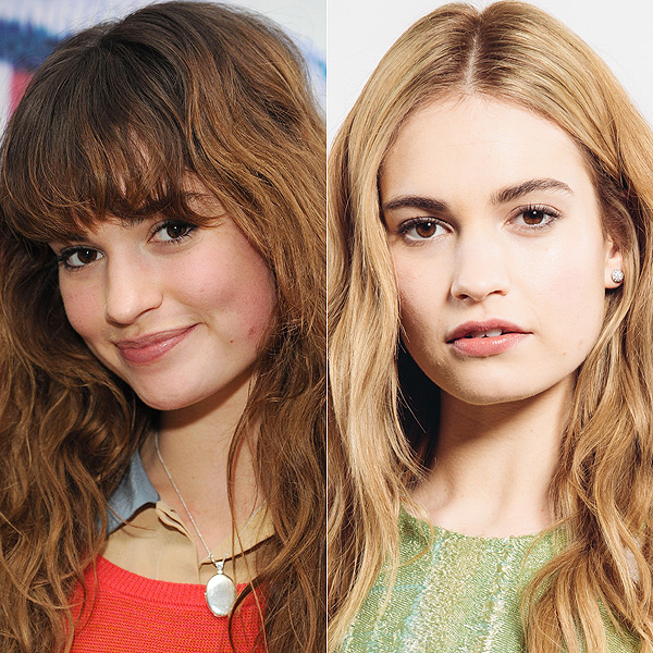 Lily James... el antes y el después de la princesa de moda