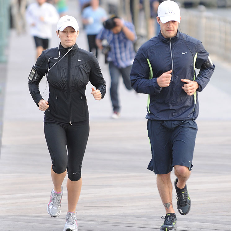 'Couple workout': la tendencia con la que Jessica Biel cuida su matrimonio