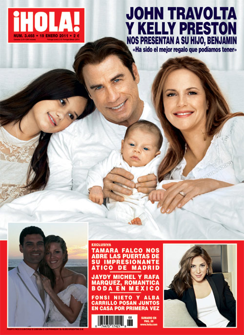 Exclusiva John Travolta Y Kelly Preston Nos Presentan A Su Hijo Benjamin 8661