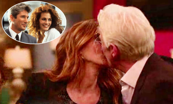 El beso de Richard Gere y Julia Roberts, 25 años después de Pretty Woman