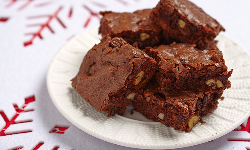 brownie chocolate nueces