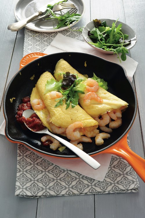 ENVUELTOS DE TORTILLA CON GAMBAS