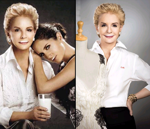 Carolina Herrera y su hija, ¡locas por la leche!