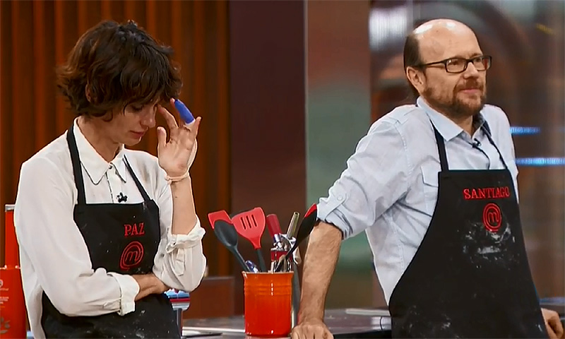 El encontronazo de Paz Vega con Santiago Segura en 'MasterChef Celebrity'