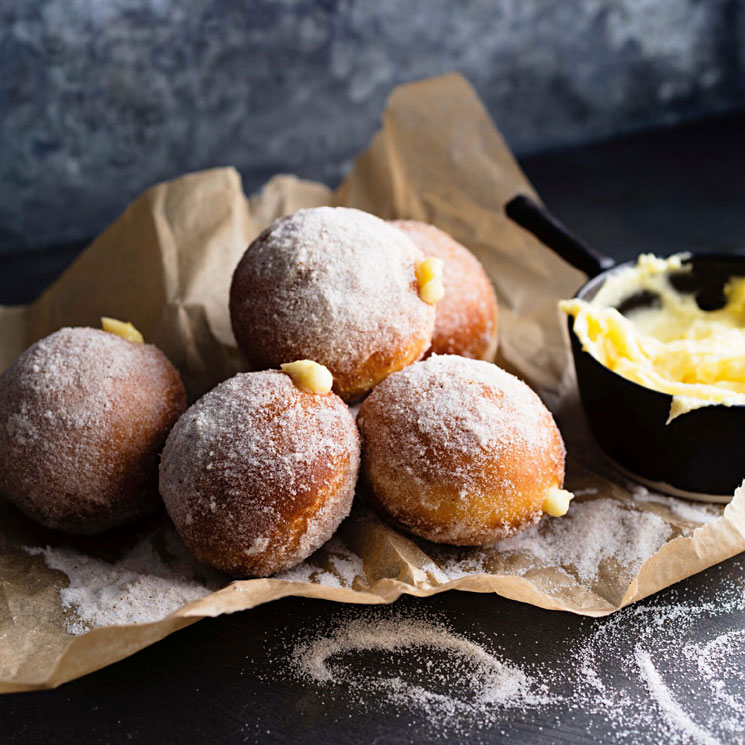 Bolitas de dónut rellenas de 'lemon curd' Bolitas-age-m