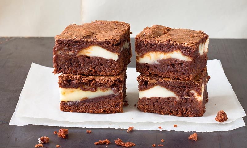 'Brownie' de mascarpone y café