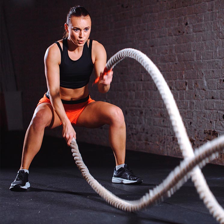 Pon tus brazos en forma con el 'Battle Ropes'