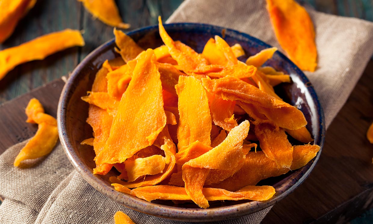 Mango deshidratado, el snack más versátil 