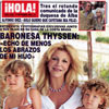 Baronesa Thyssen: 'Echo de menos los abrazos de mi hijo'