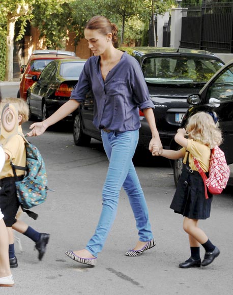 Vuelta al cole para los hijos de Laura Ponte y Beltrán Gómez-Acebo