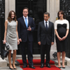 Carla Bruni y Nicolás Sarkozy se reúnen en Londres con David Cameron y su esposa, Samantha, que luce ya un avanzado embarazo