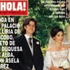 En ¡HOLA!: Boda en el palacio de Liria de Jacobo, nieto de la duquesa de Alba, con Asela Pérez Becerril