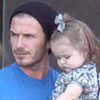 David Beckham, día de deporte y comida para dos con la niña de sus ojos