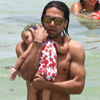 Falcao, todo un padrazo en las playas de Miami