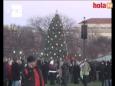Los Obama encienden el árbol de Navidad de la Casa Blanca