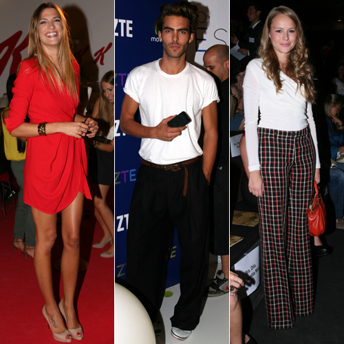 Jon Kortajarena, Eugenia Silva, Manu Tenorio y Silvia Casas... Primera fila en Cibeles