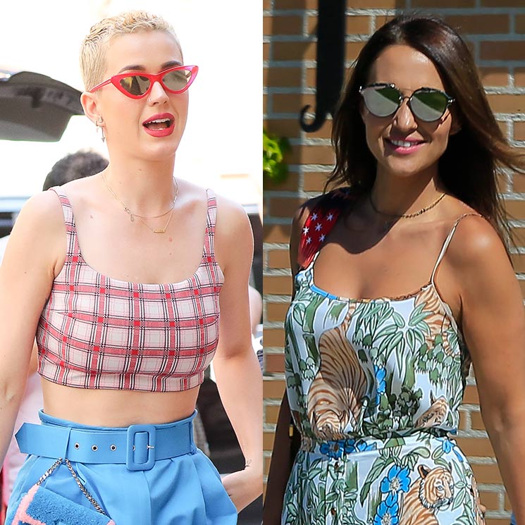 Paula Echevaría se calza las sandalias diseñadas por Katy Perry