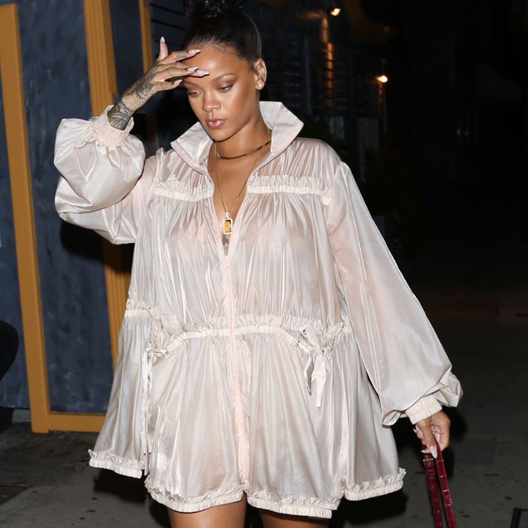 Vestidos transparentes (¡y sin ropa interior!), la combinación que adoran Rihanna y Kim Kardashian