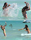 Irina Shayk y Anne Vyalitsyna: 'pelea' acuática de 'top models' en Miami
