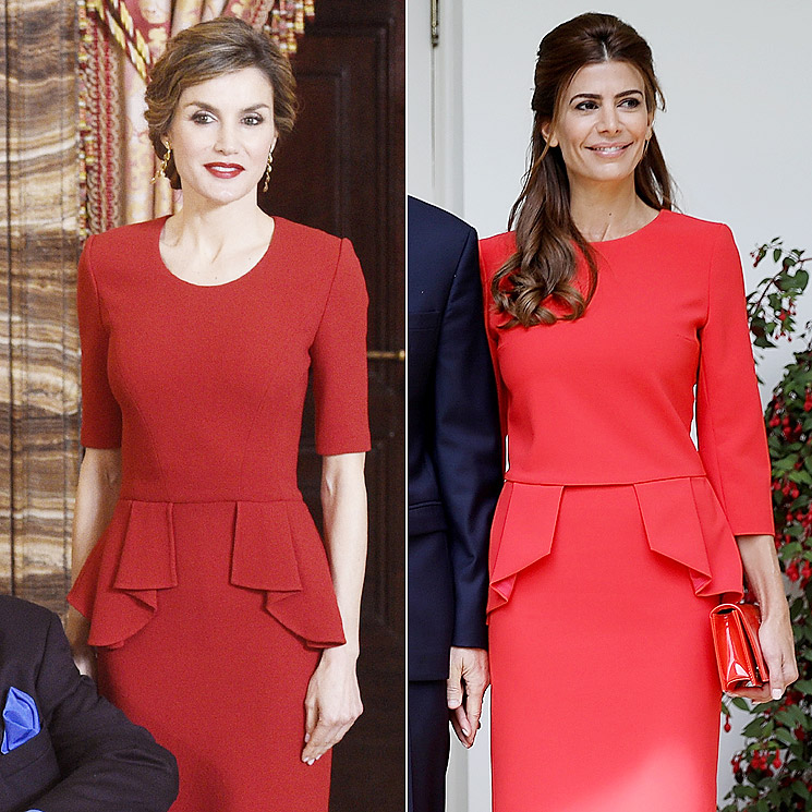 La reina Letizia y Juliana Awada, ¿con el mismo vestido?