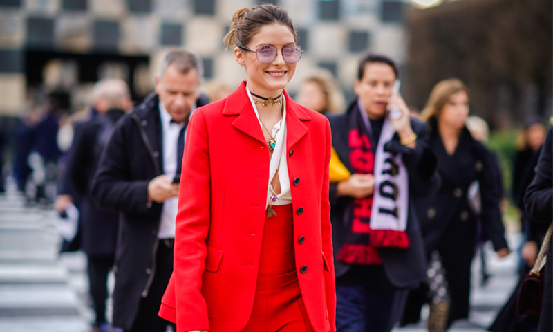 El traje rojo de Olivia Palermo