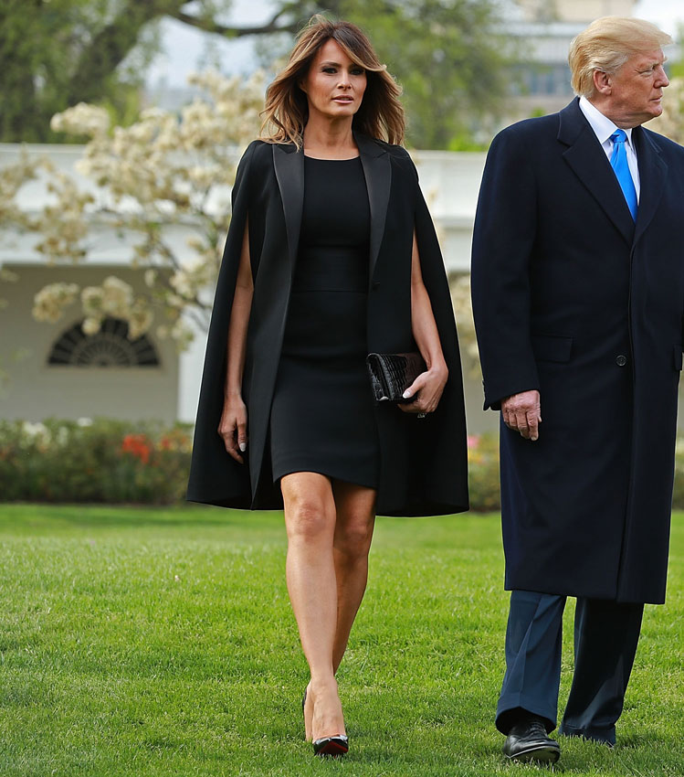 Melania Trump y su estilismo francés que se inspira en la realeza Foto 1