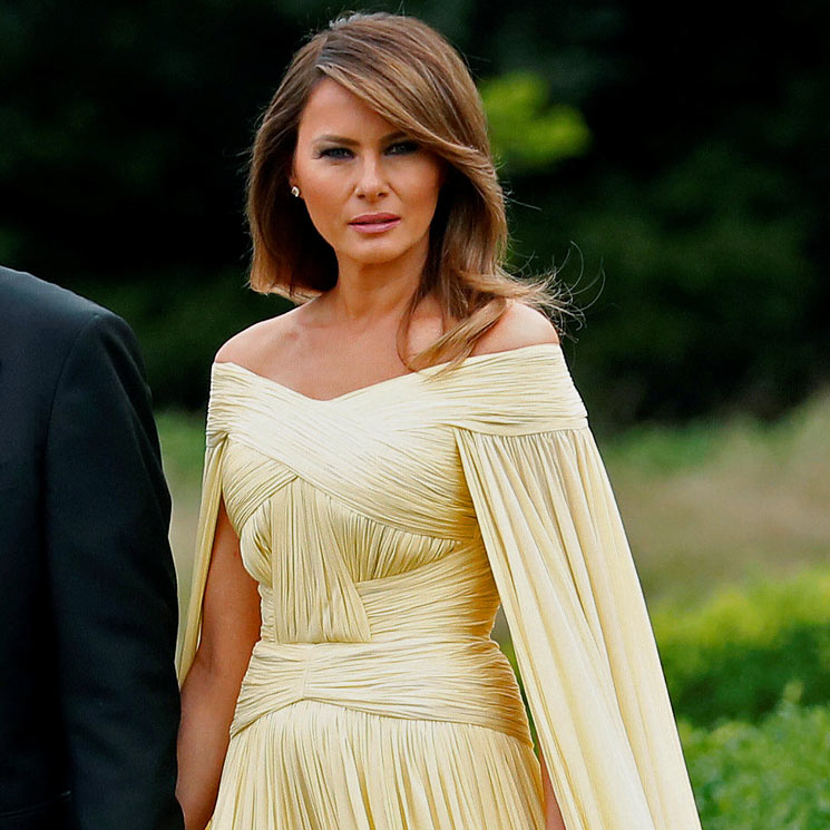 Los detalles que no se vieron del nuevo vestido de alfombra roja de Melania Trump