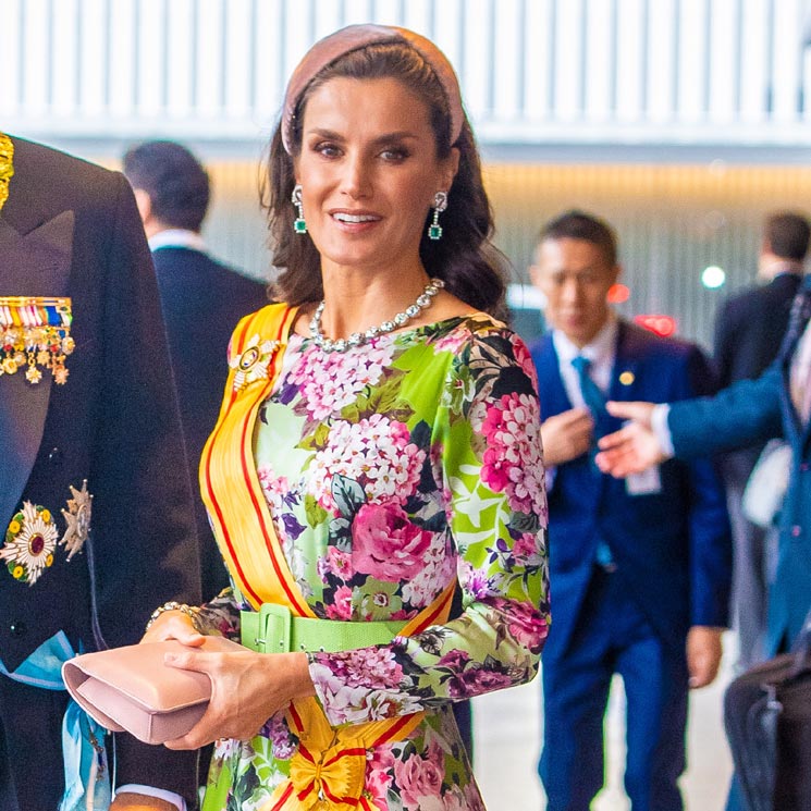 El sublime look de doña Letizia en la entronización de Naruhito