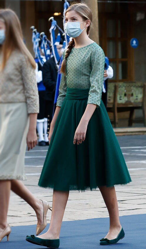 Infanta Sofía En Los Premios Princesa De Asturias 2020 Su Look En Verde Foto 4