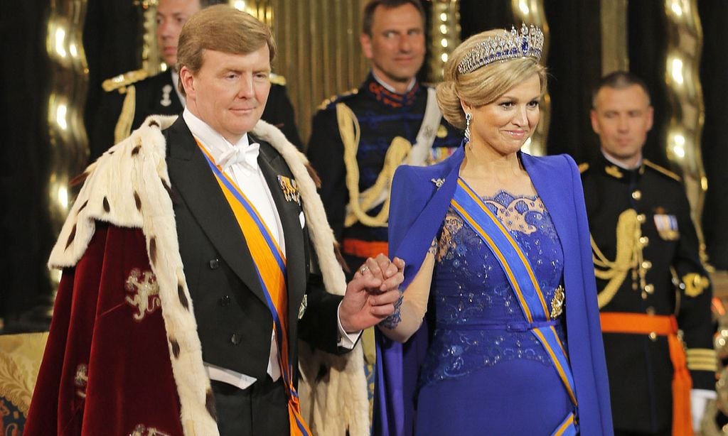 Se cumplen 9 años del primer look de Máxima como reina (y con varias 'royals' como invitadas)