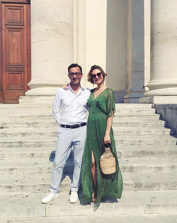 Marie Nicolas en la boda de Carlota Casiraghi