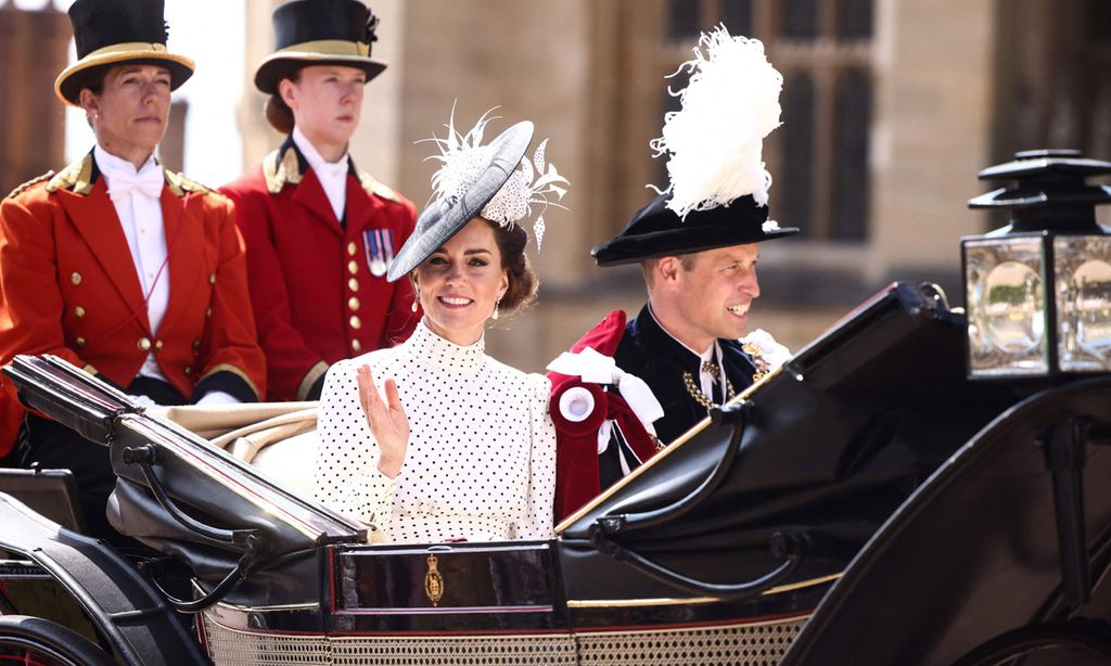 La princesa de Gales impacta con un nuevo vestido de lunares con guiño a la reina Letizia y Diana