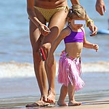 Alessandra Ambrosio, de vacaciones en Maui (Hawai). La modelo estuvo acompañada de su pareja, Jamie Mazur, y la hija de ambos, Anja Louise.