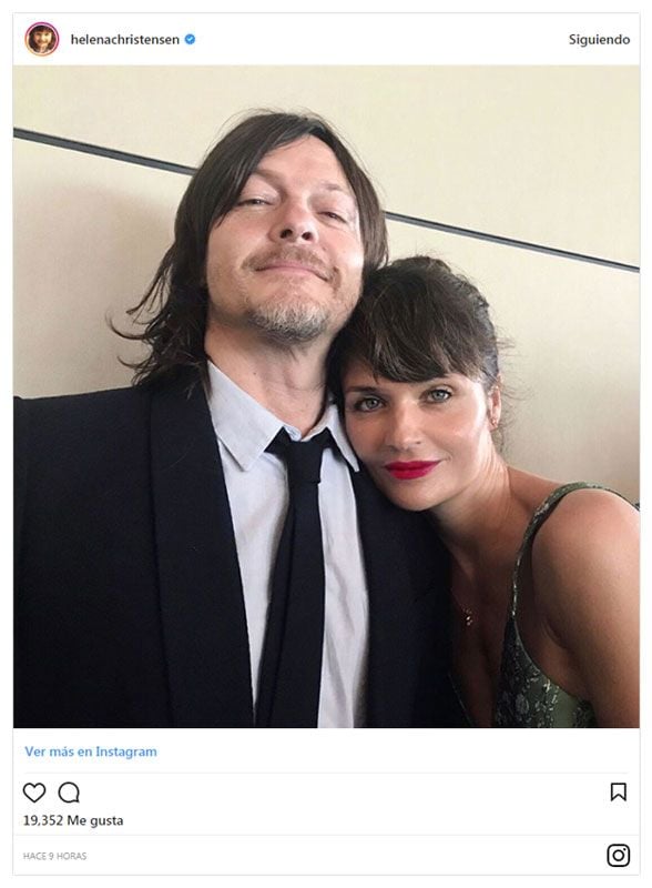 Helena Christensen Y Norman Reedus Que Hay Detras De Su Carinosa Imagen