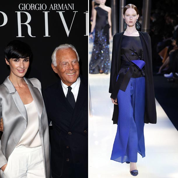 Giorgio Armani, rodeado de amigos para celebrar sus 10 años en la Alta Costura parisina