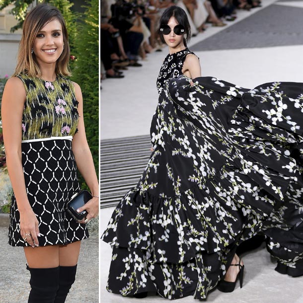 Giambattista Valli y Jessica Alba: Dos maneras de detener el tiempo