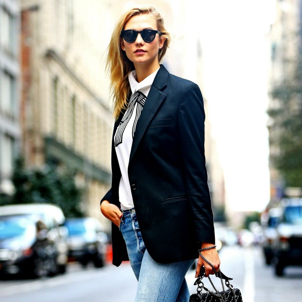 De uniforme como Karlie Kloss: 1 'blazer, 5 'looks'