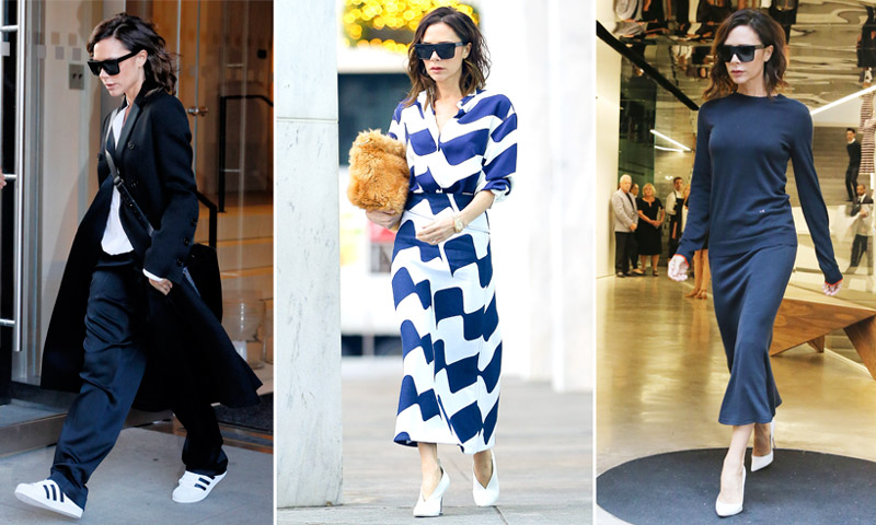 Este año solo necesitas 3 pares de zapatos (¡y todos son blancos!). Firmado: Victoria Beckham